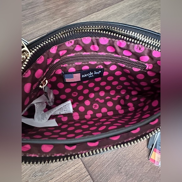 Nicole Lee Dream of All Colors Versatile 2-in-1 Crossbody Vegan Leather Purse - Picture 6 of 13